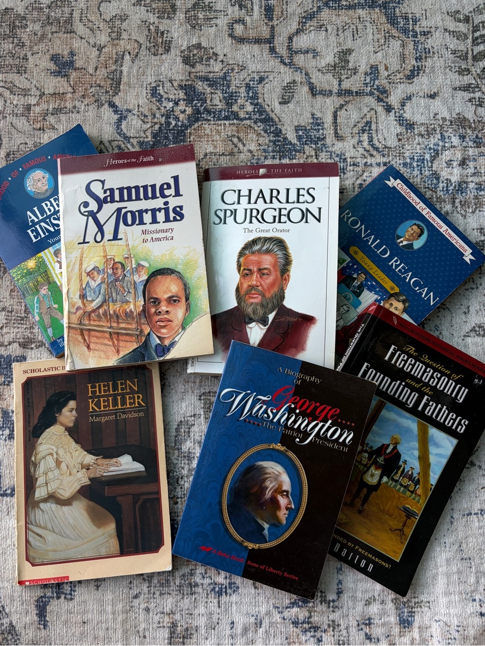 Lot of 6-Classic Biographies Book Set -
